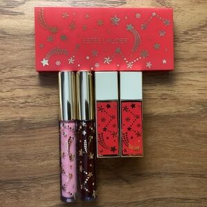 Estée Lauder Celestial Glam Palette, Lipstick and Lip Gloss set All New